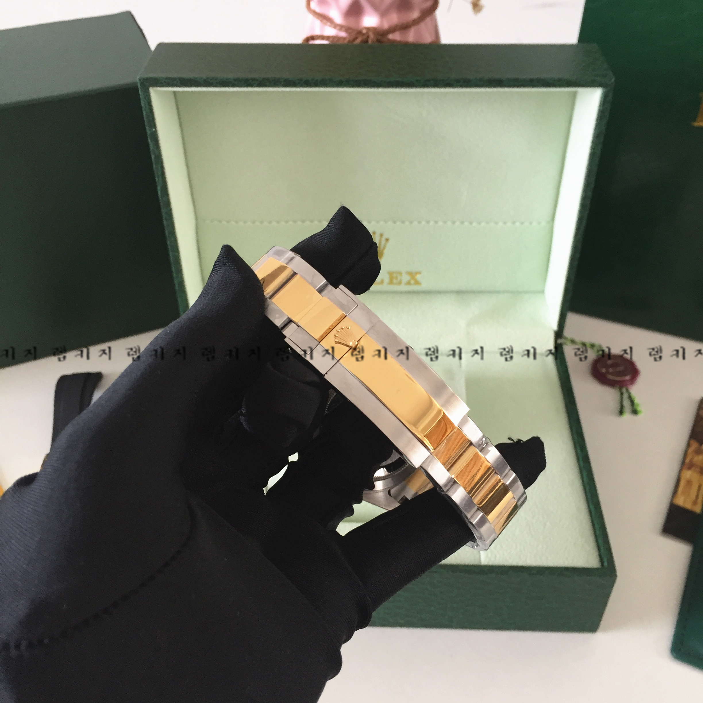 로렉스 데이토나 흑콤 메탈시계